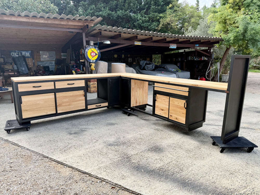 Cuisine d'angle sur mesure réf 4572