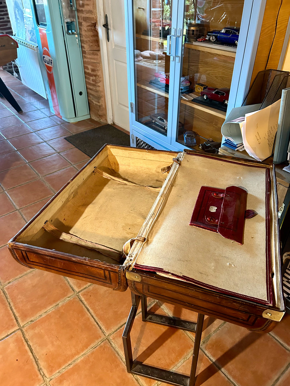 Valise en cuir 1930 Réf 4346