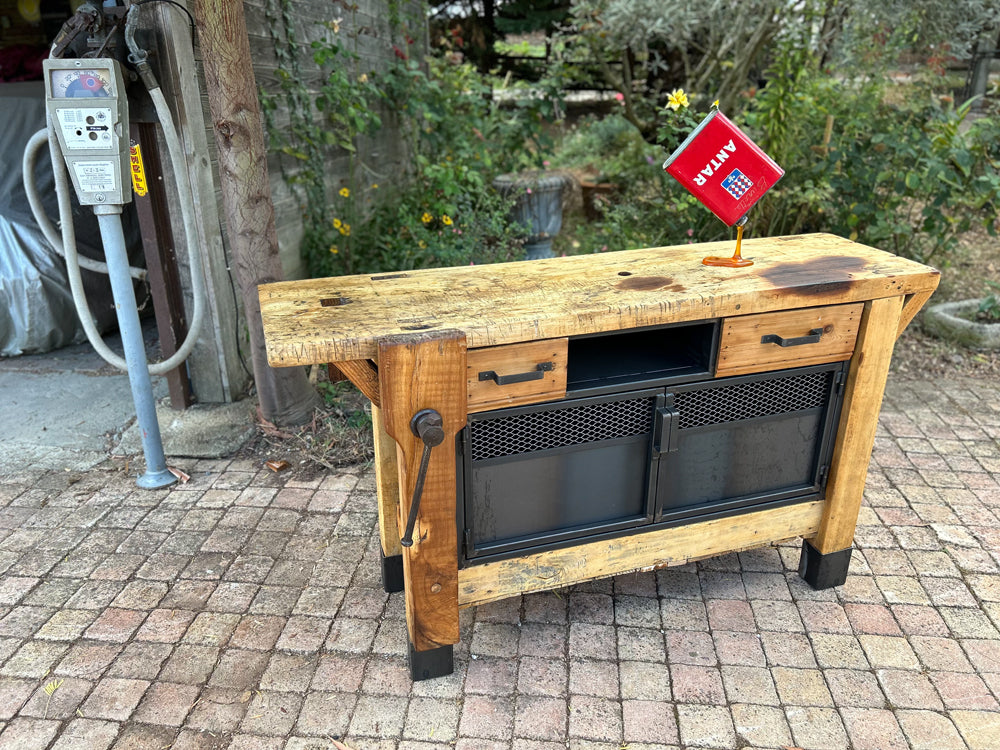 Etabli menuiserie 2 tiroirs 1950 Réf 4098