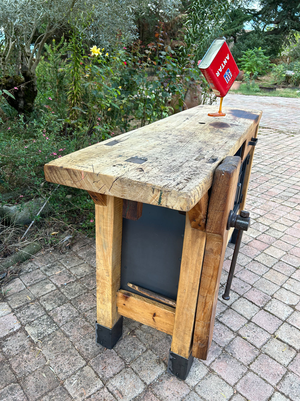 Etabli menuiserie 2 tiroirs 1950 Réf 4098