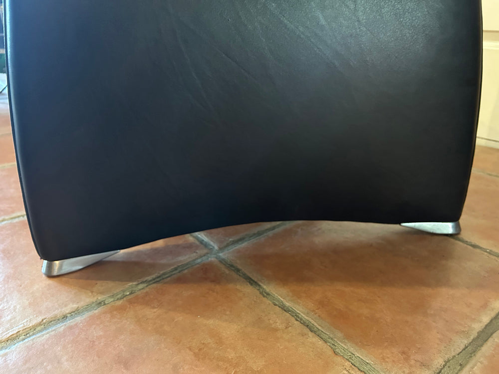 Fauteuil cuir style DE SEDE 1970 / 1980 Réf 4425