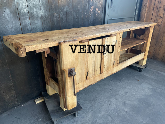 Grand établi menuiserie VENDU