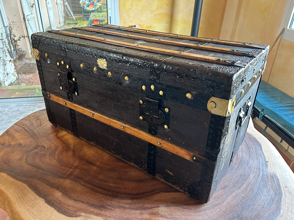 Grande Malle ancienne TRUEL JEUNE PARIS Réf 4182