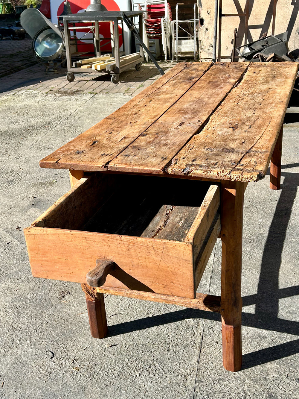 Grande table de métier 19éme Réf 4395