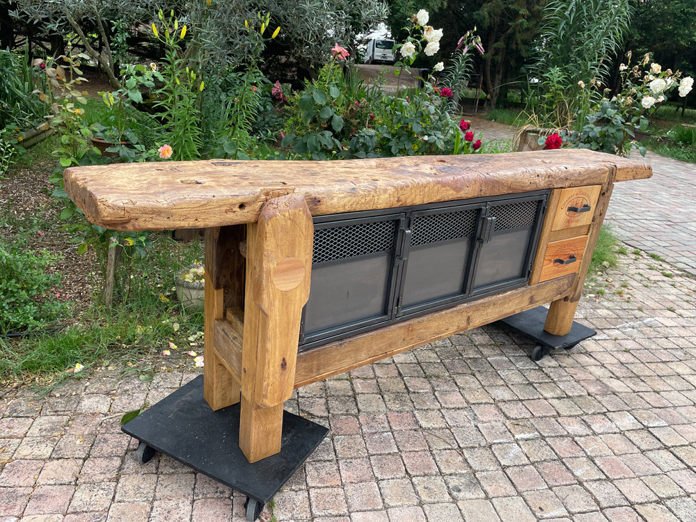 VENDU Grand établi menuiserie 1900 Réf 4068