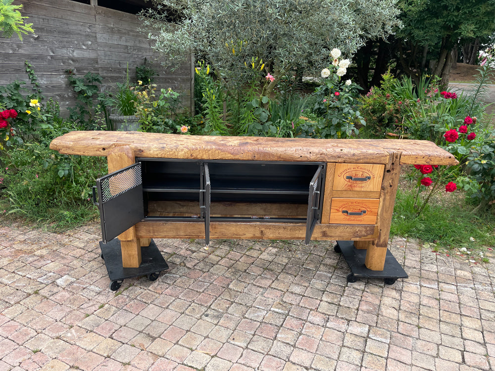 VENDU Grand établi menuiserie 1900 Réf 4068