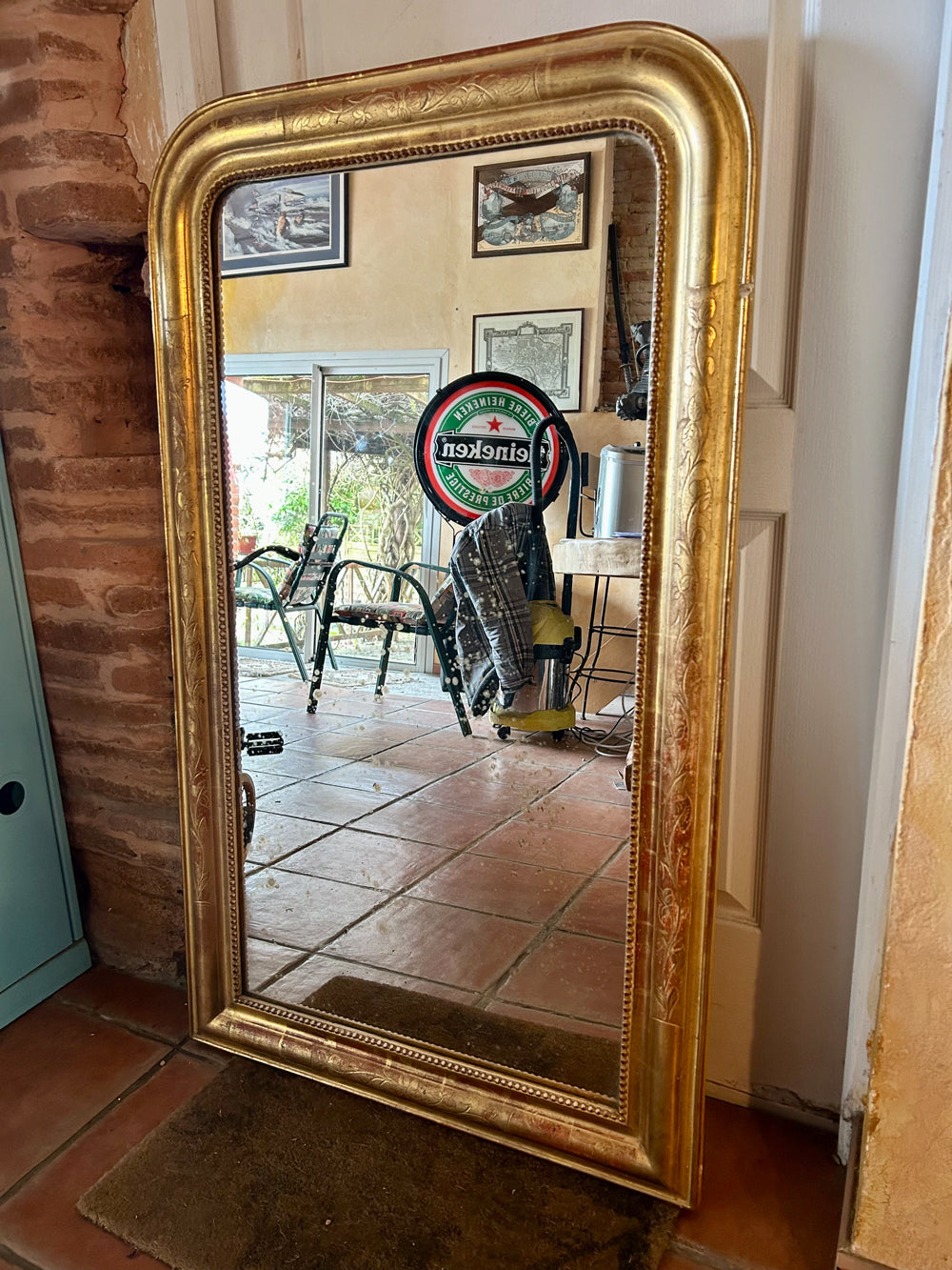 Grand miroir Louis Philippe 19 ème Réf 4408