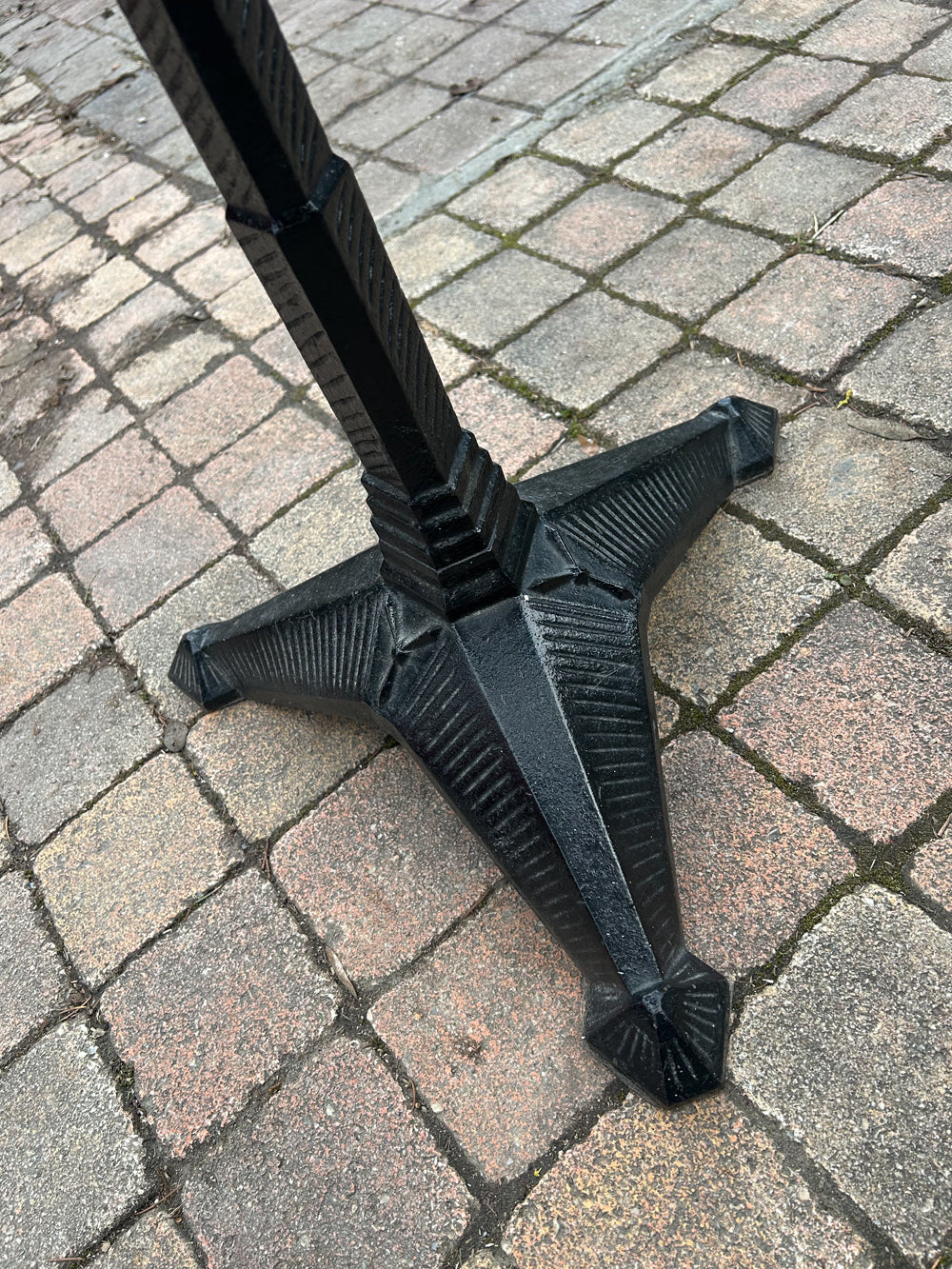 Guéridon Bistrot Art Déco Fonte et Laiton