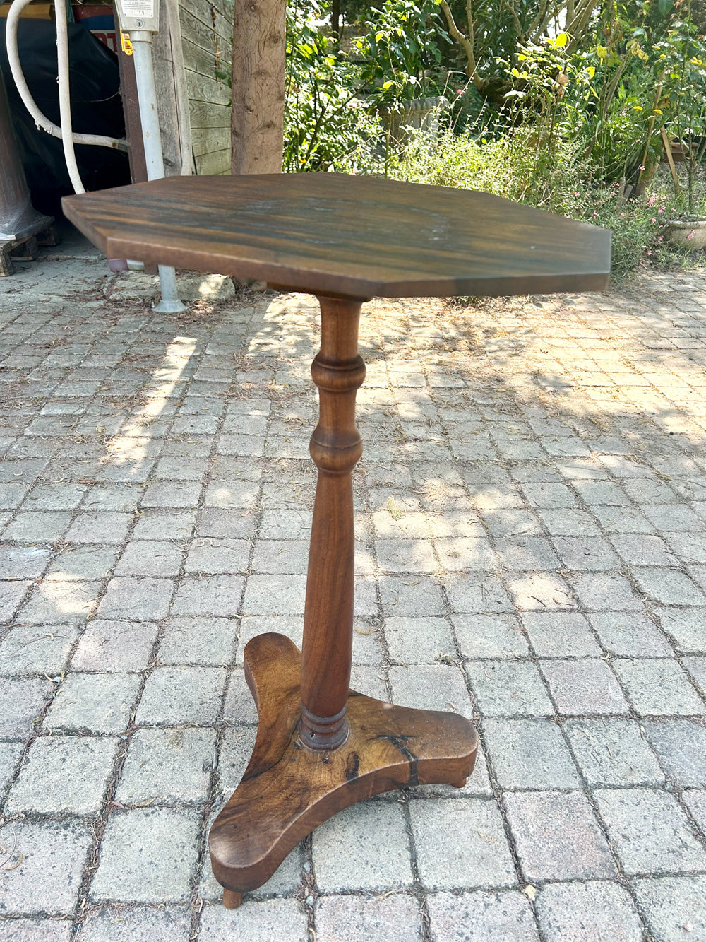 Guéridon Noyer Massif Fin 19ème Siècle