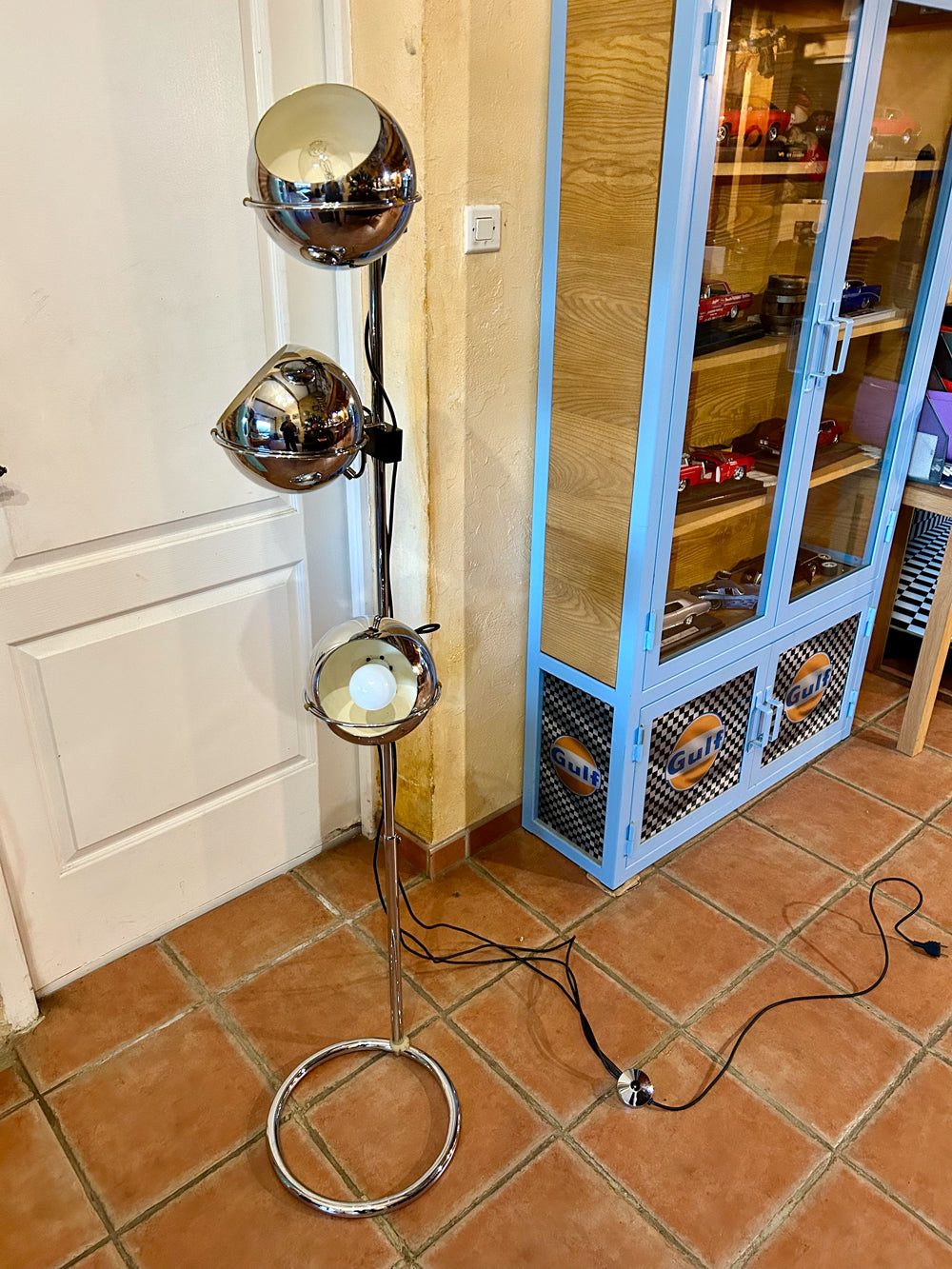 Lampadaire Eyeball " Geoffredo reggiani " 1970 réf 4329