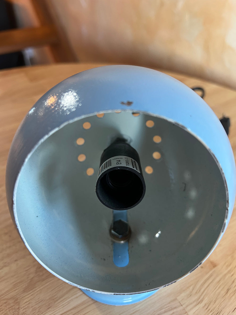 Lampe "Eyeball" bleu Goffredo Reggiani 1970