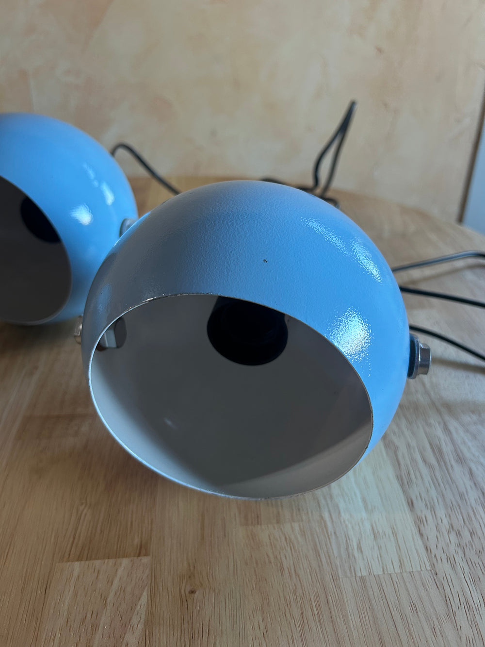 Lampe applique " Eyeball" bleu 1960/70