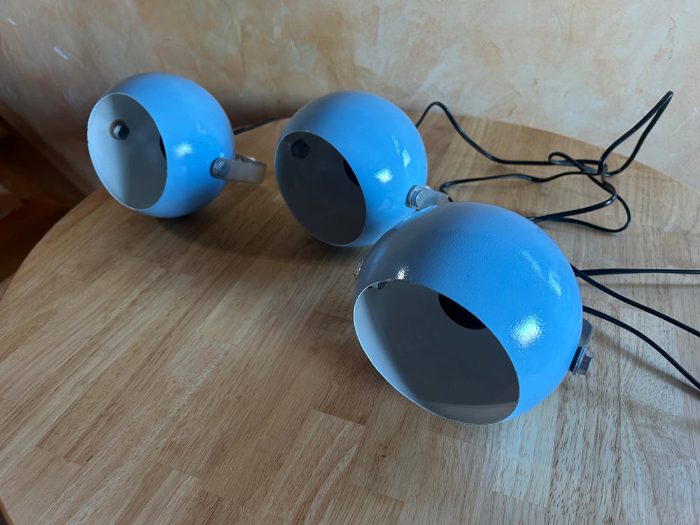 Lampe applique " Eyeball" bleu 1960/70
