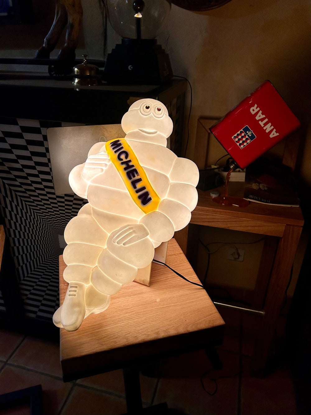 Lampe bonhomme Bibendum Michelin 1970 Réf 4190