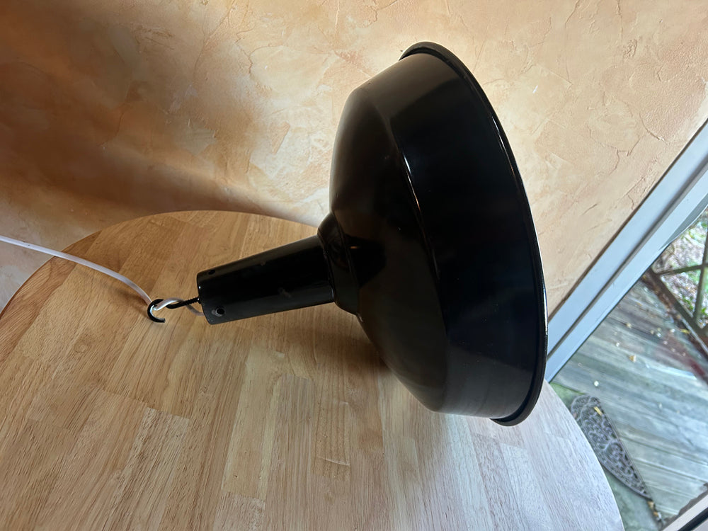 Lampe d'atelier émaillée 1950