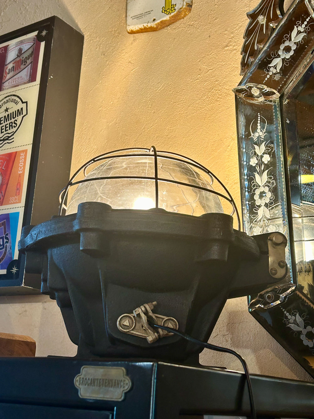 Lampe d'atelier fonte 1940/50 réf 4257