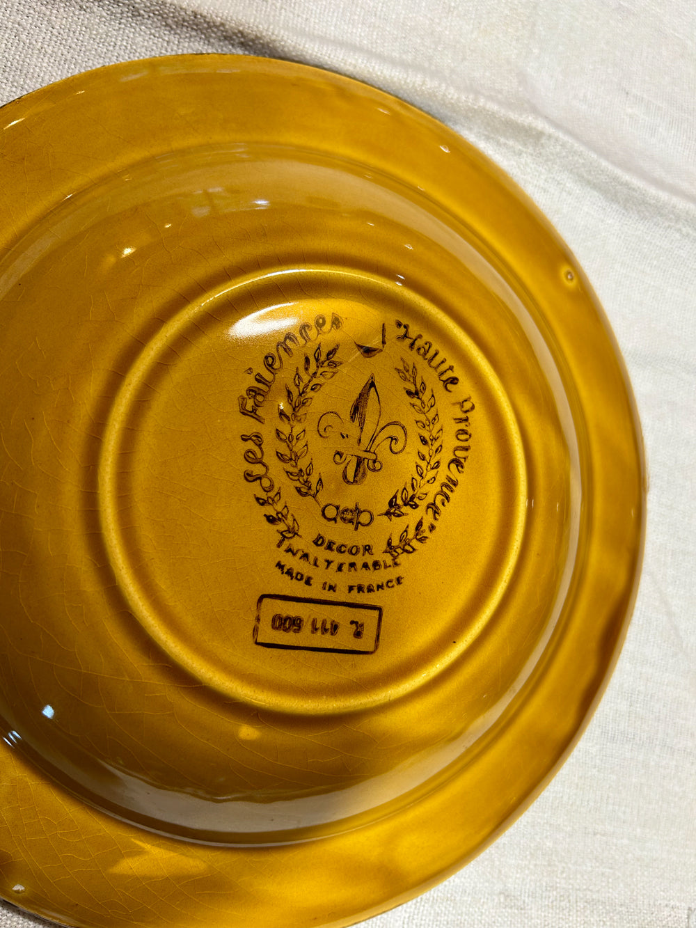 Lot de 8 assiettes creuses Faïences Haute Provence ADP Réf 4163