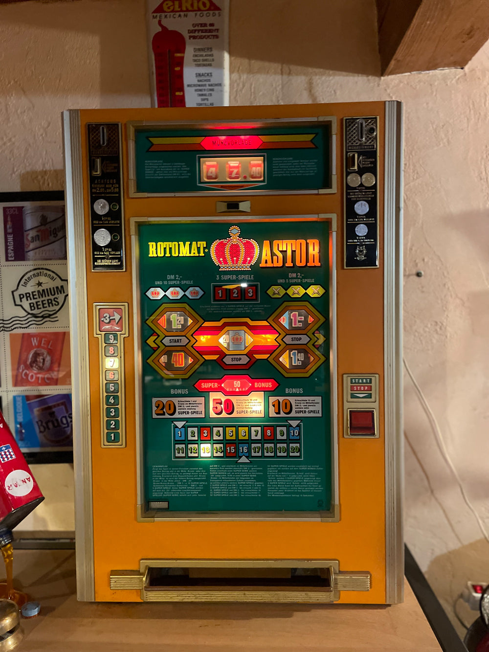 Machine à sous Rotomat Astor 1974 réf 4034