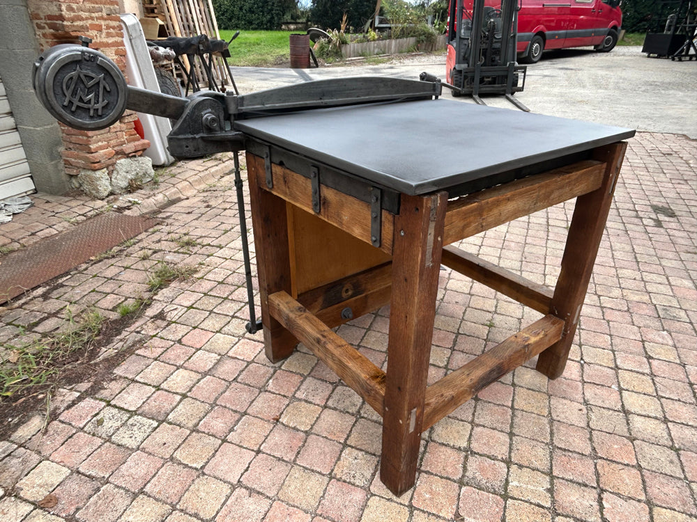 Massicot d'imprimerie époque 1900 Réf 4565