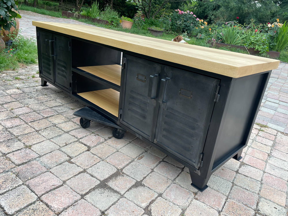 Meuble TV portes vestiaire Réf 4057