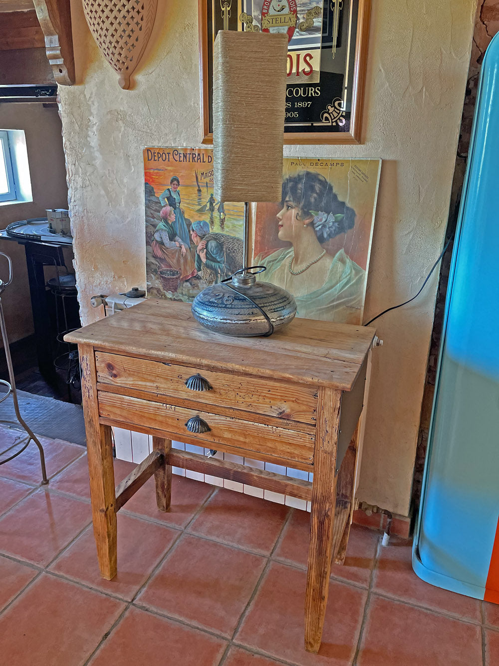 Meuble d'imprimerie 2 tiroirs VENDU