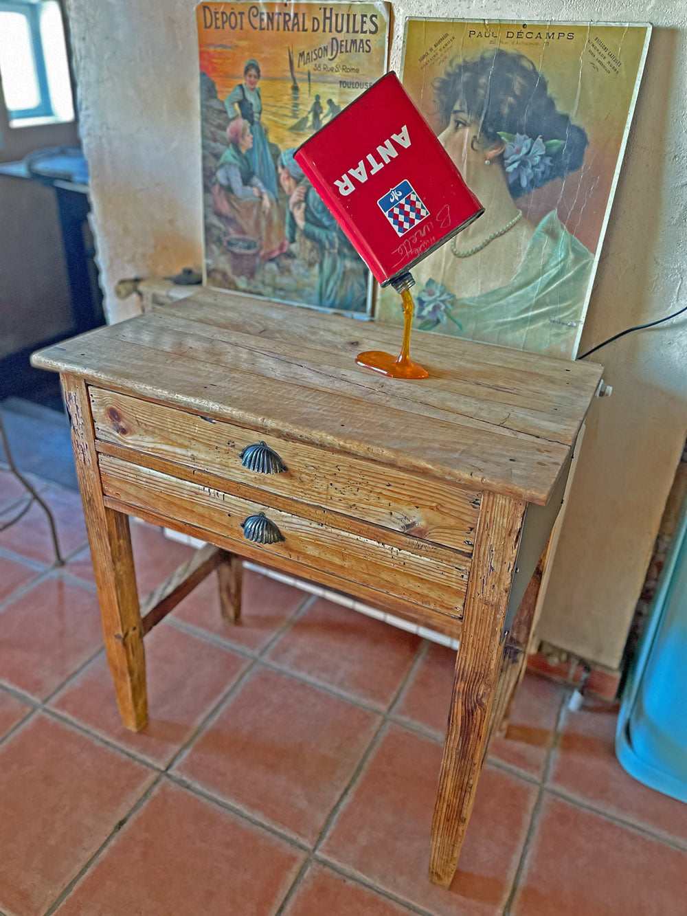 Meuble d'imprimerie 2 tiroirs VENDU