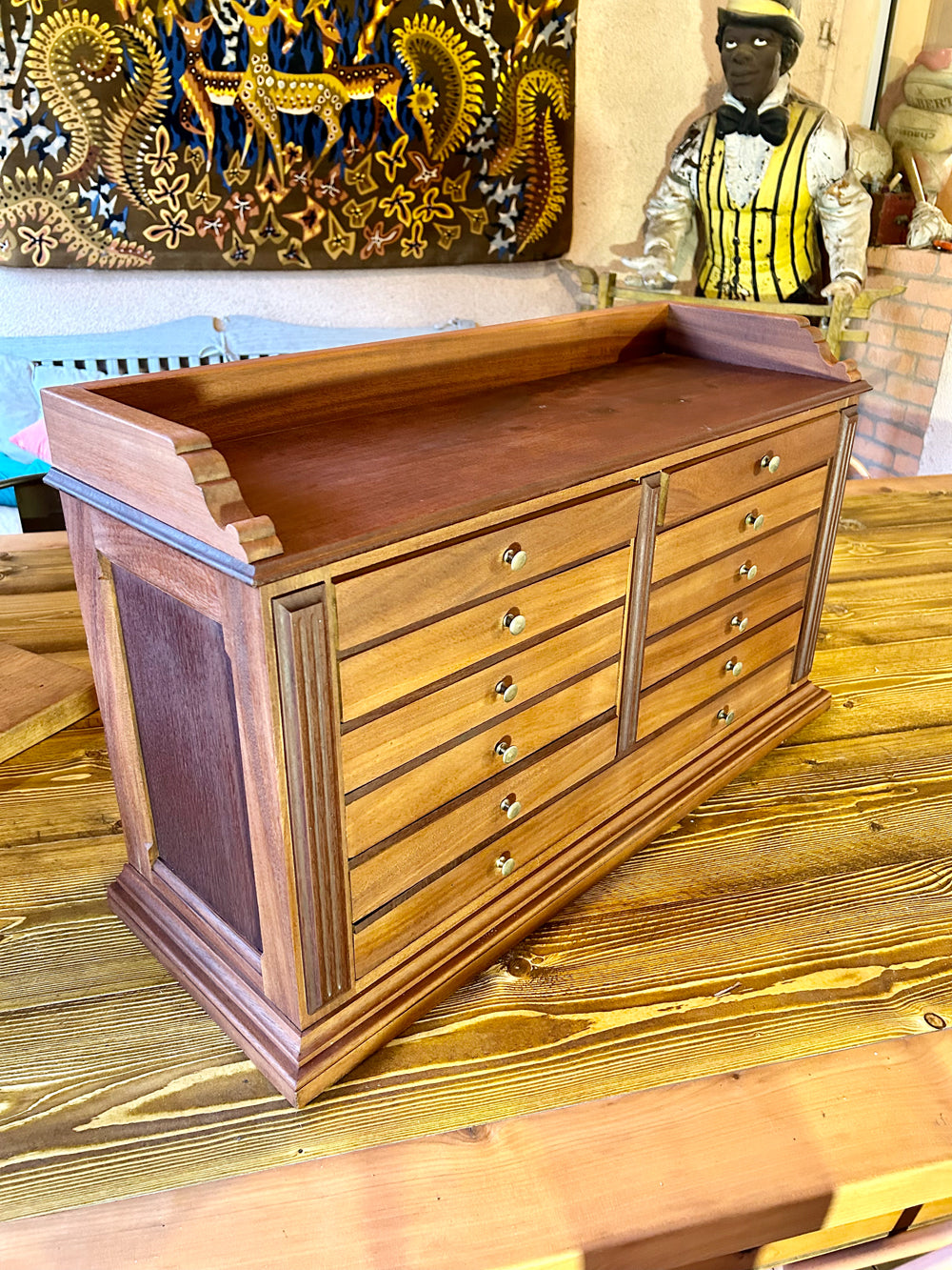 Meuble de bijoutier 11 tiroirs 1940/50 Réf 4214