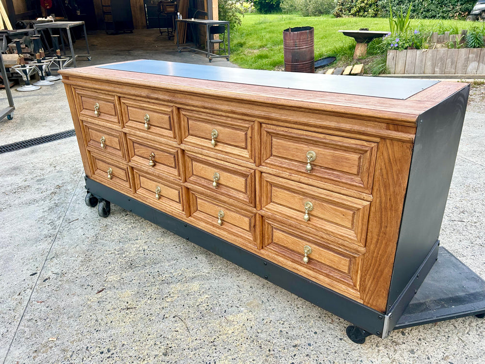 Meuble de mercerie 12 tiroirs 1940/50 Réf 4474