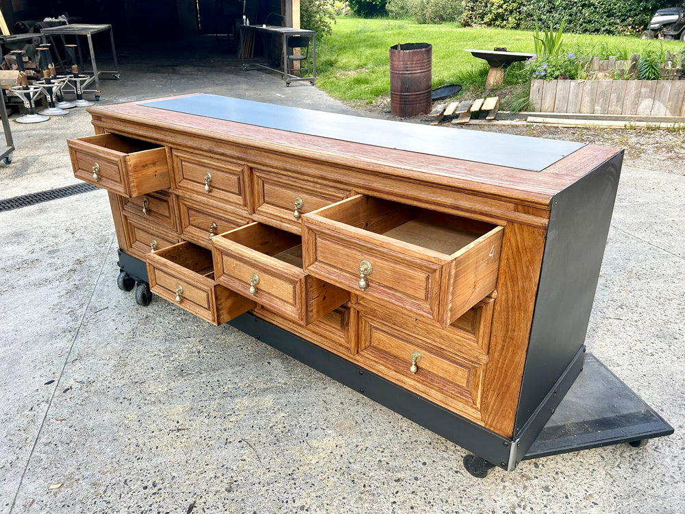 Meuble de mercerie 12 tiroirs 1940/50 Réf 4474