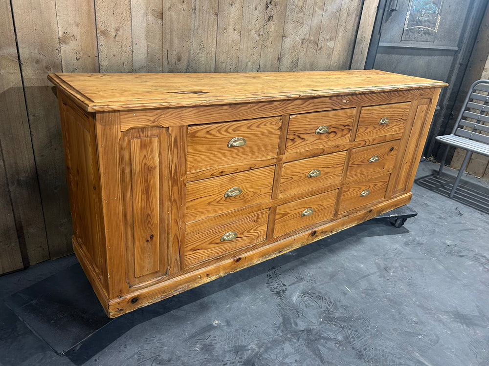 Meuble de mercerie 9 tiroirs 1960 Réf 4467