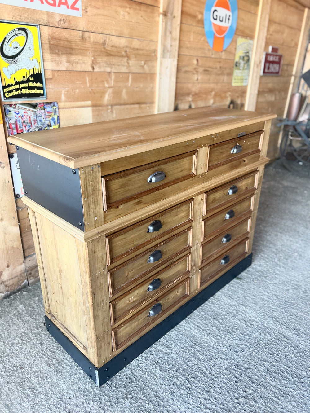 Meuble de métier 10 tiroirs 1900 Réf 4451