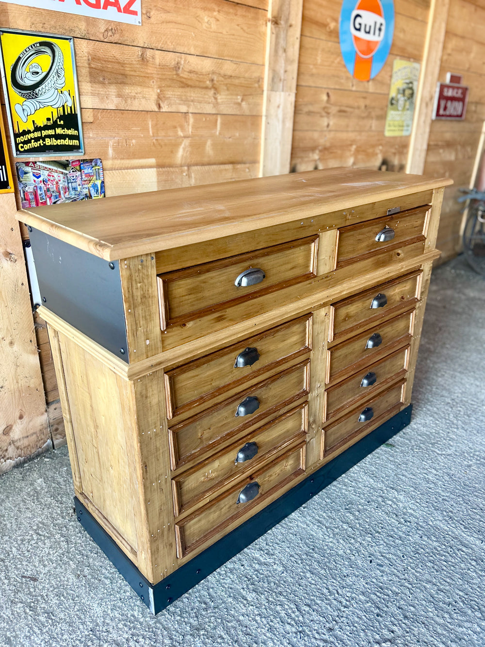 Meuble de métier 10 tiroirs 1900 Réf 4451