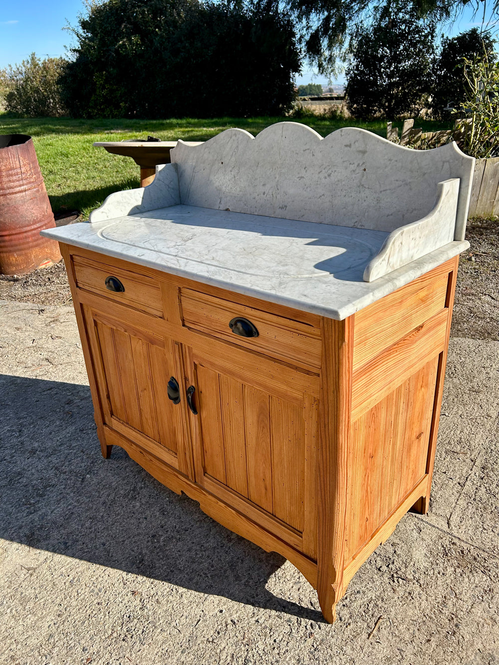 Meuble de Toilette Pichpin 1900 Marbre d'Origine