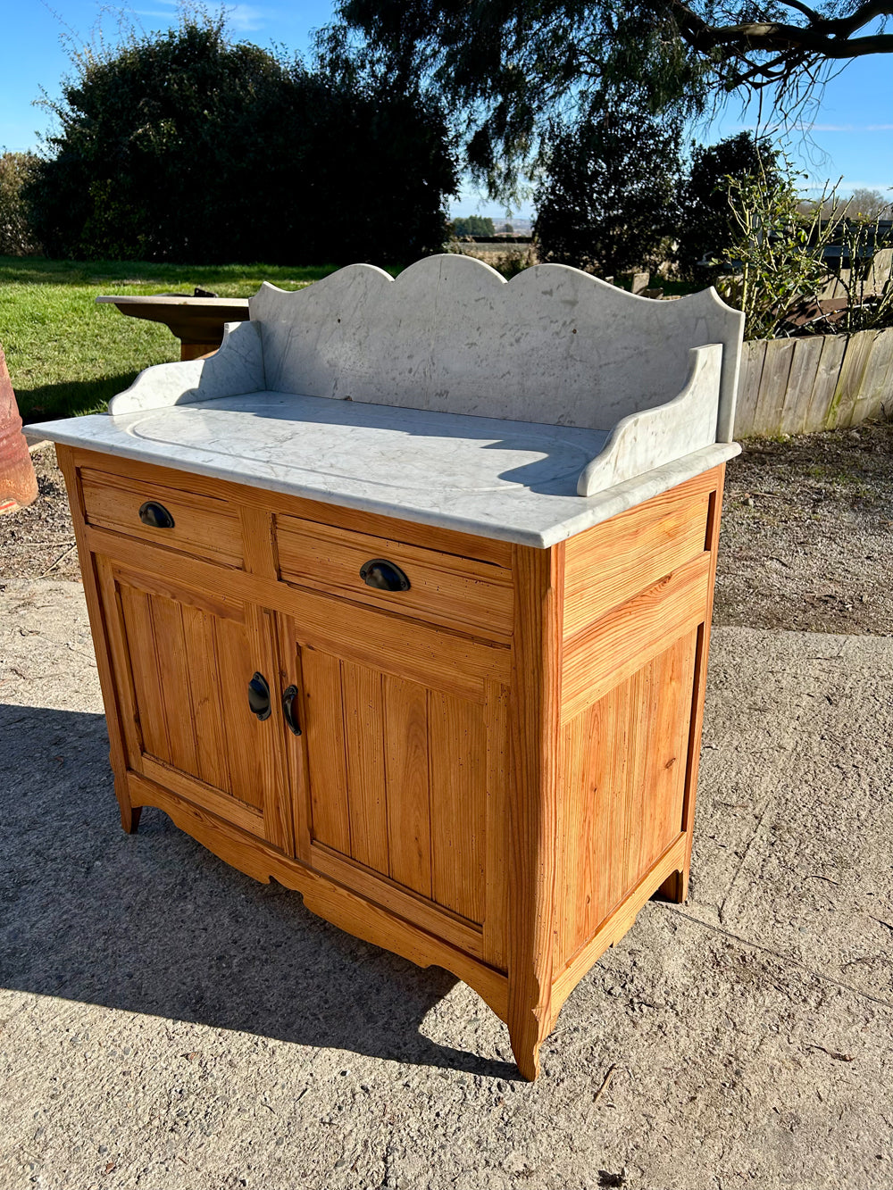 Meuble de Toilette Pichpin 1900 Marbre d'Origine