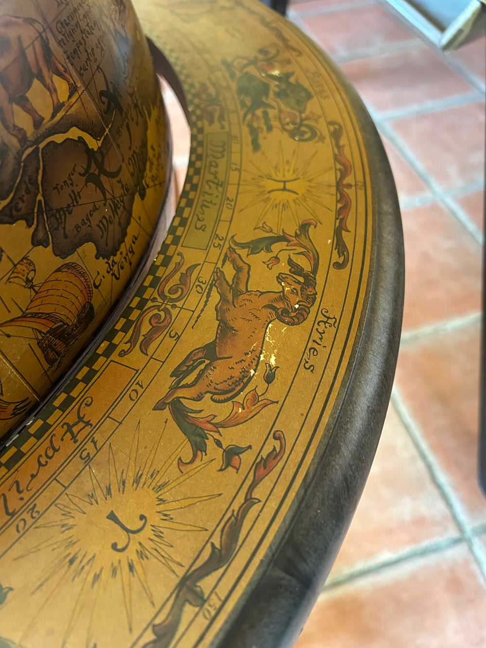 Mini bar globe terrestre vintage Réf 4554