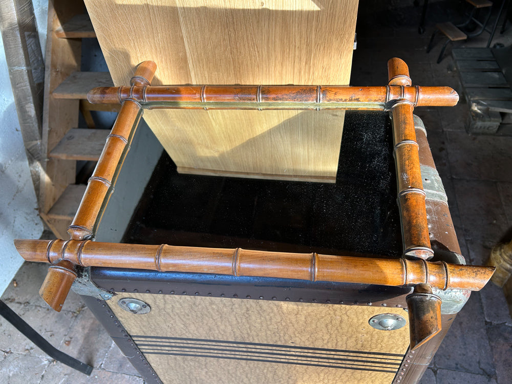 Miroir ancien 1900 façon bambou Réf 4187