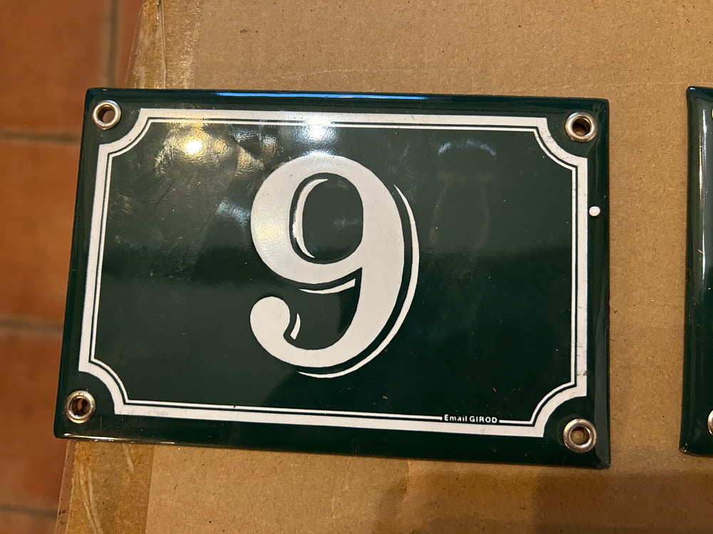 Numéro de maison émaillée Réf 4368