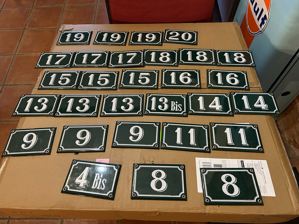 Numéro de maison émaillée Réf 4368