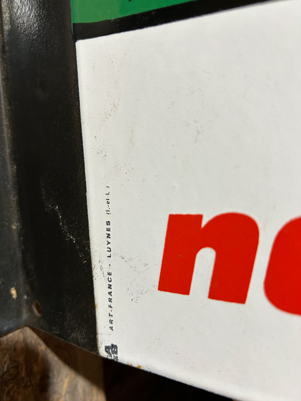 Plaque émaillée PREFONTAINES double face Réf 4169