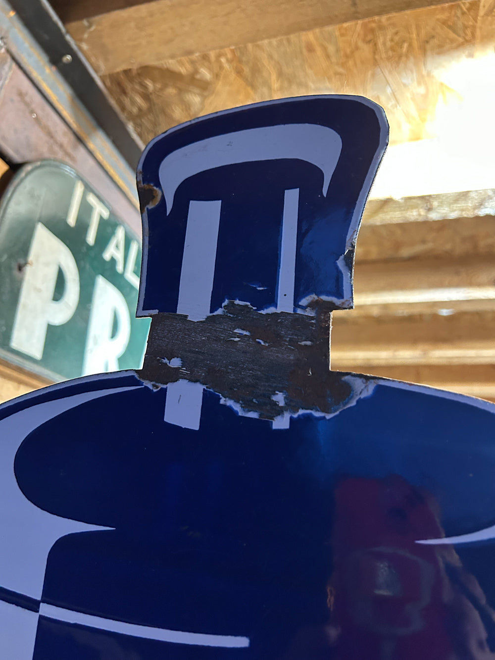 Plaque émaillée Butagaz double face réf 4364