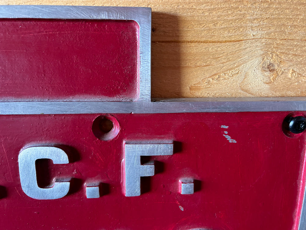 Plaque de locomotive années 1950 réf 4106