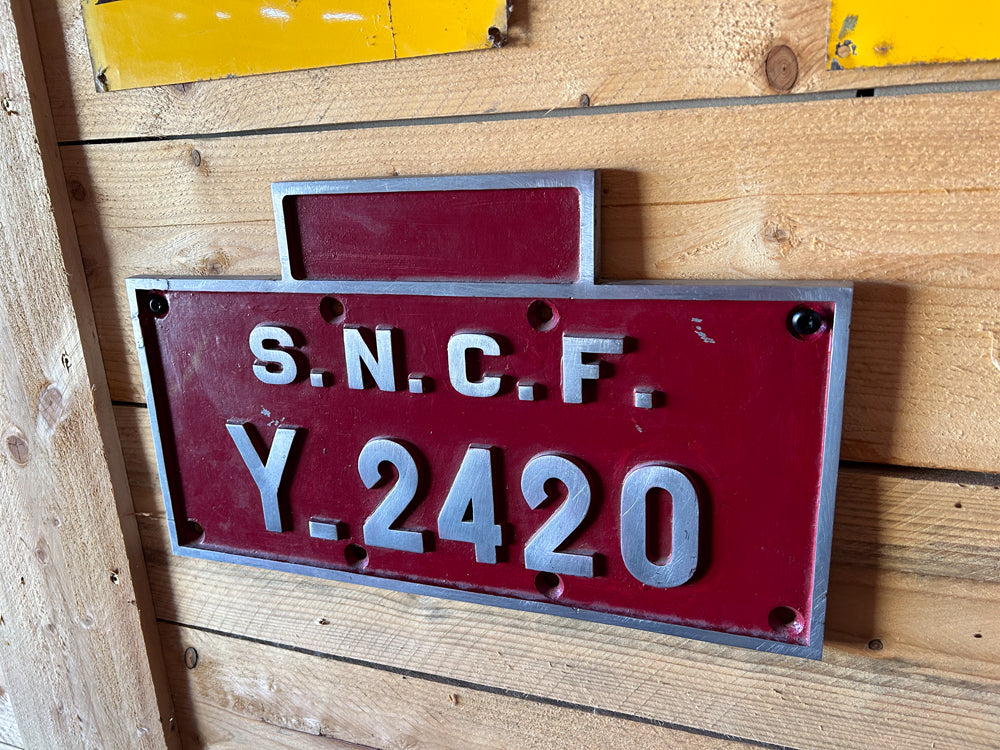 Plaque de locomotive années 1950 réf 4106