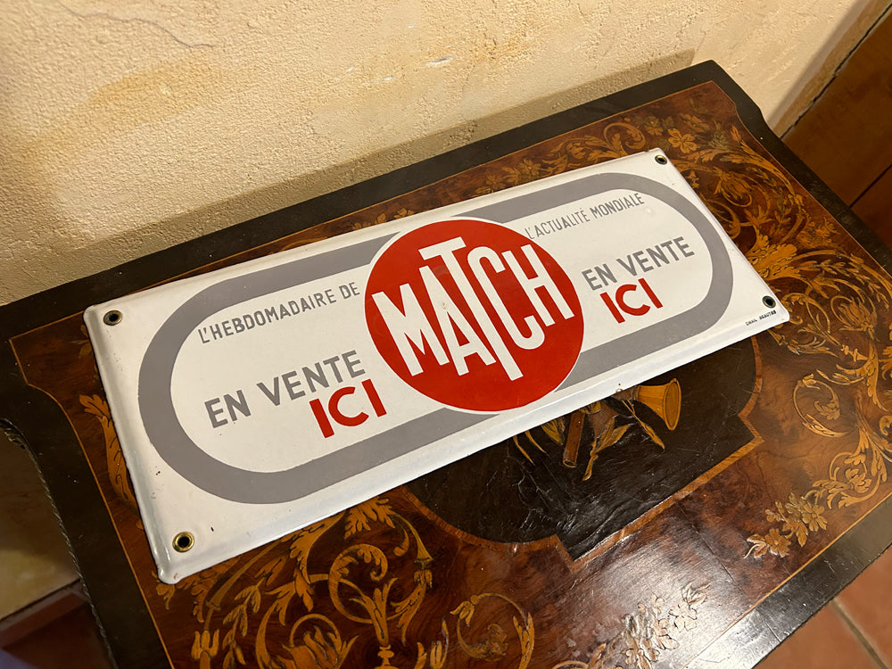 Plaque émaillée PARIS MATCH Réf 4201