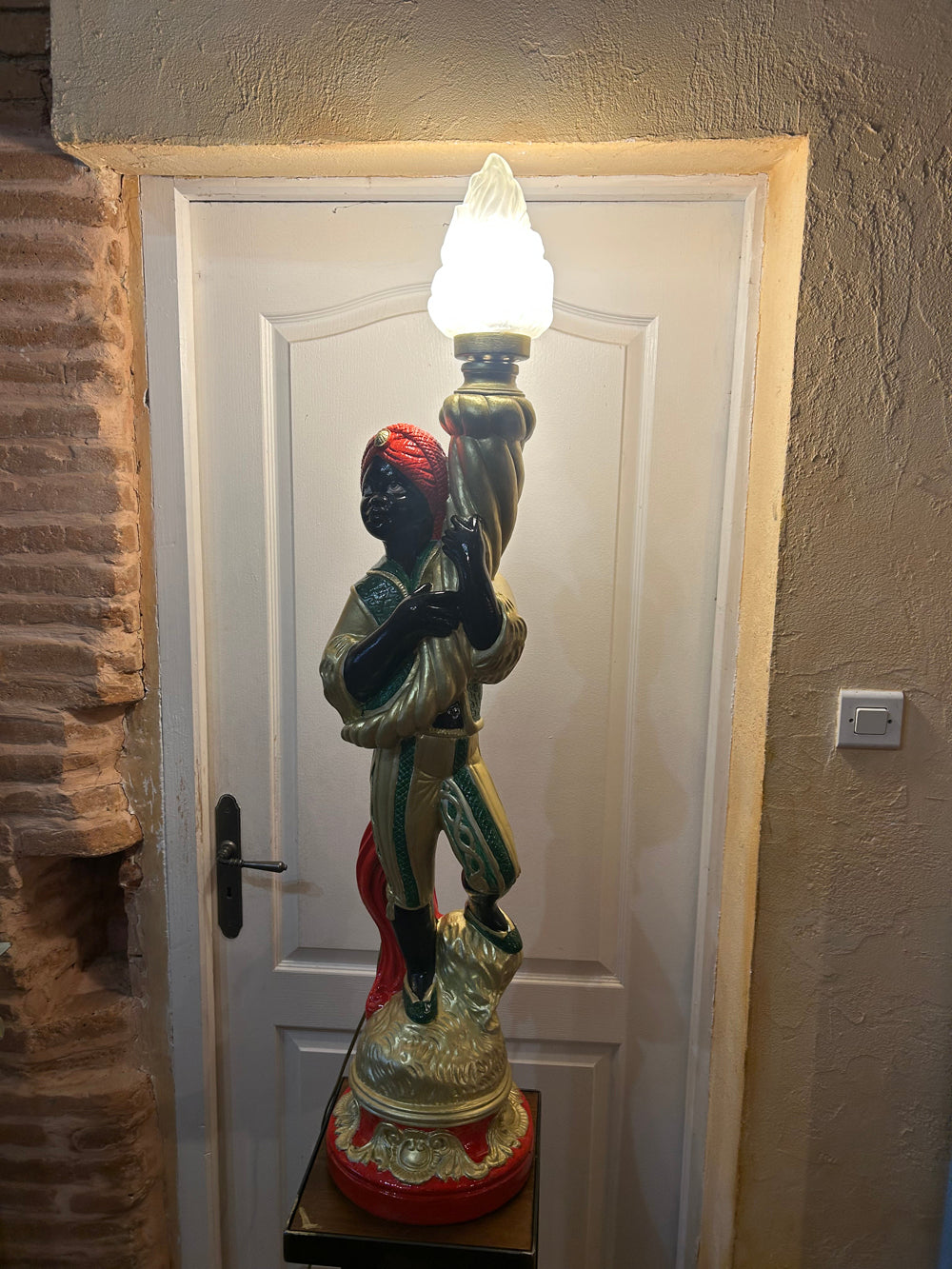 Porte torchère Maure Venicien 1930/50 - Réf 4619