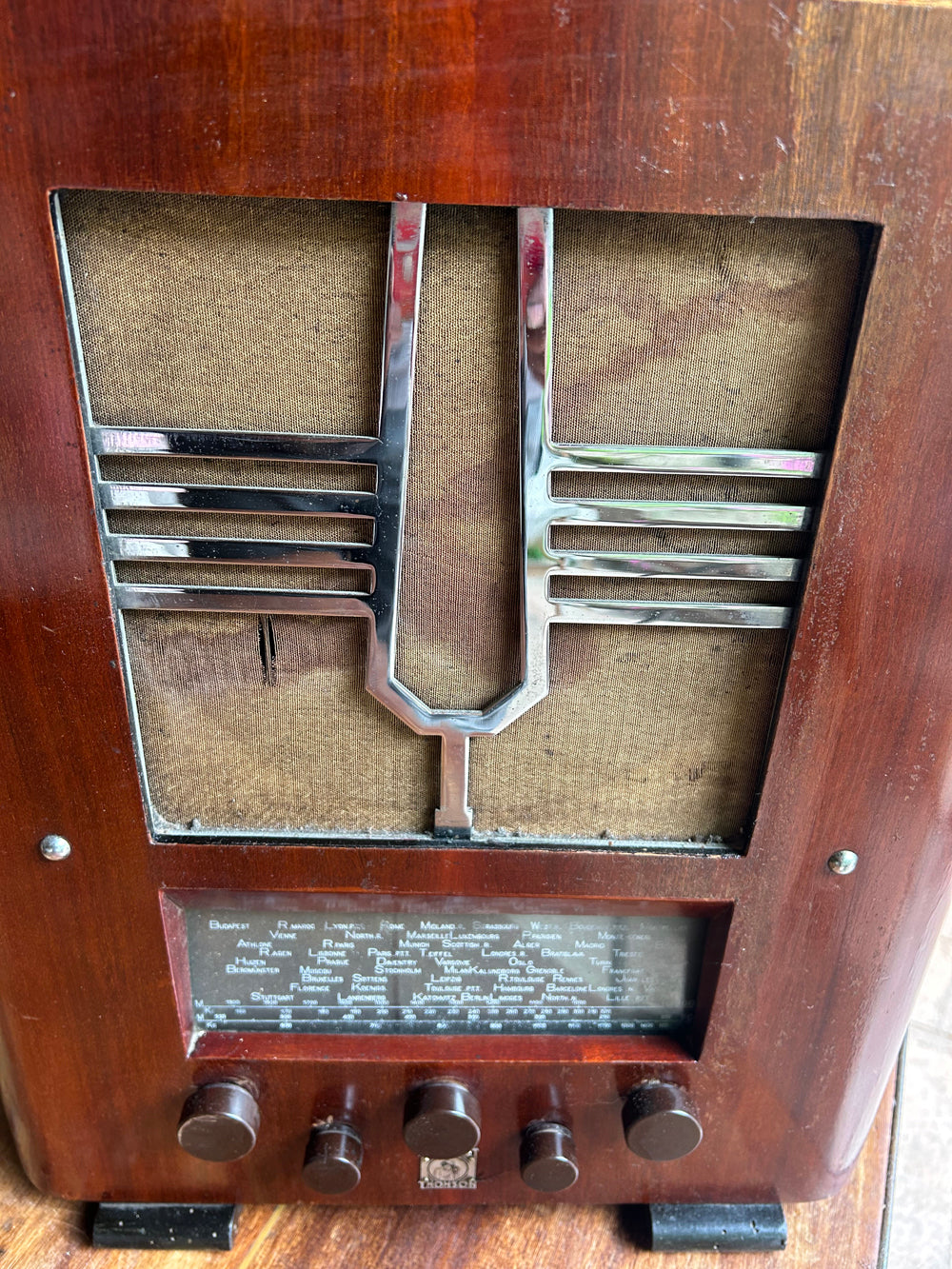 Poste TSF bois DUCRET ET THOMSON Réf 4485