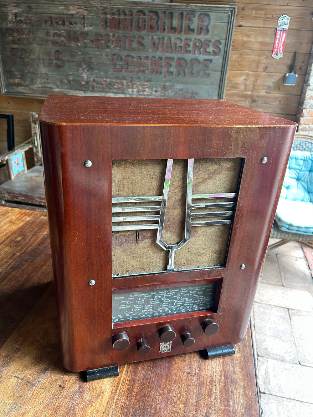 Poste TSF bois DUCRET ET THOMSON Réf 4485