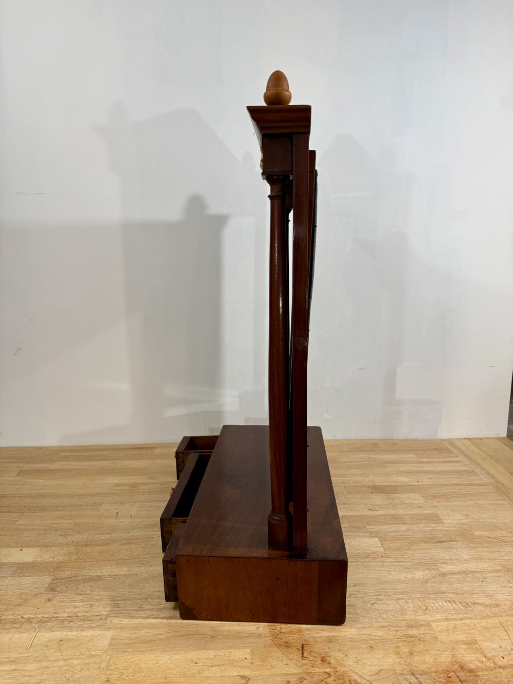 Psyché de Table Époque Empire Acajou - Miroir Pivotant Bronze Doré 1810 Réf 4512