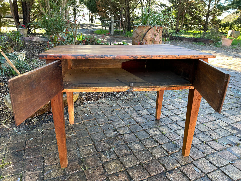 Table d'atelier 2 portes époque 1900 Réf 4232