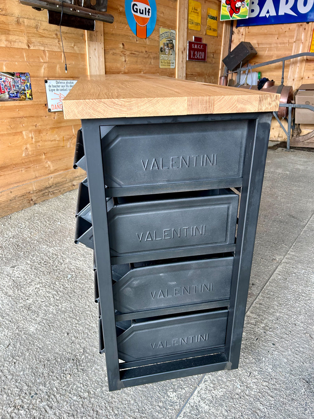 Buffet d'atelier 15 tiroirs Valentini Réf 4203