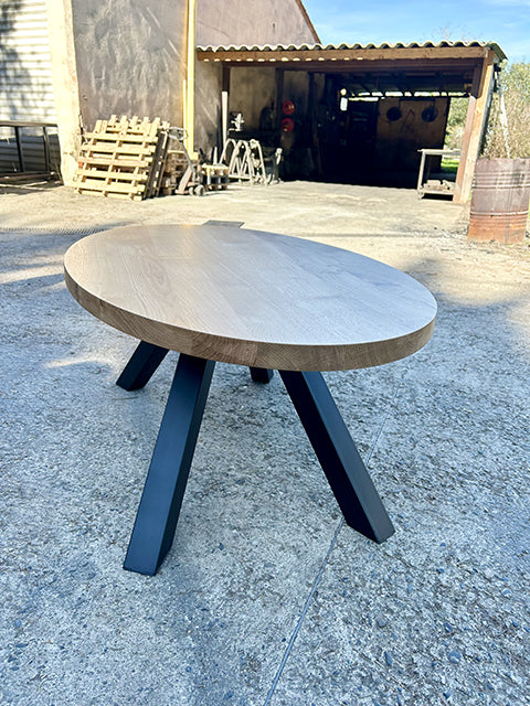 Table basse plateau Ellipse chêne RF4656